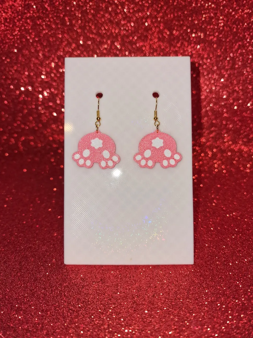 Rabbit ass earrings view 2