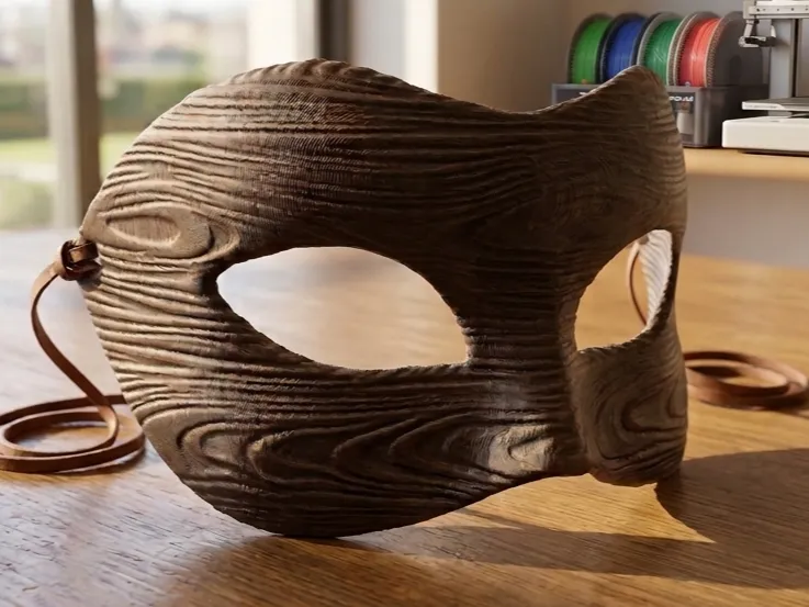 Maschera di legno