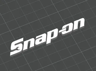 Snap-On Tools Logo Emblem - Custom 3D Printed