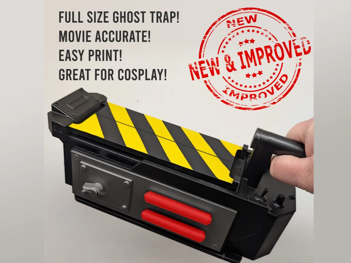 Ghostbusters Ghost Trap - FULL SIZE - Free 3D Print Model - MakerWorld