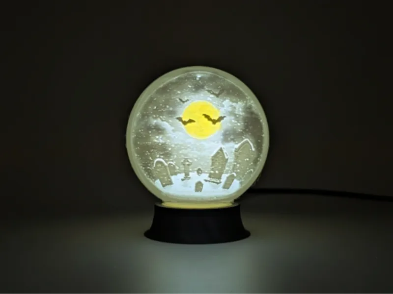 Spooky Cemetery Snowglobe