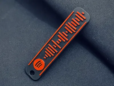 Stranger Things keychain Spotify code