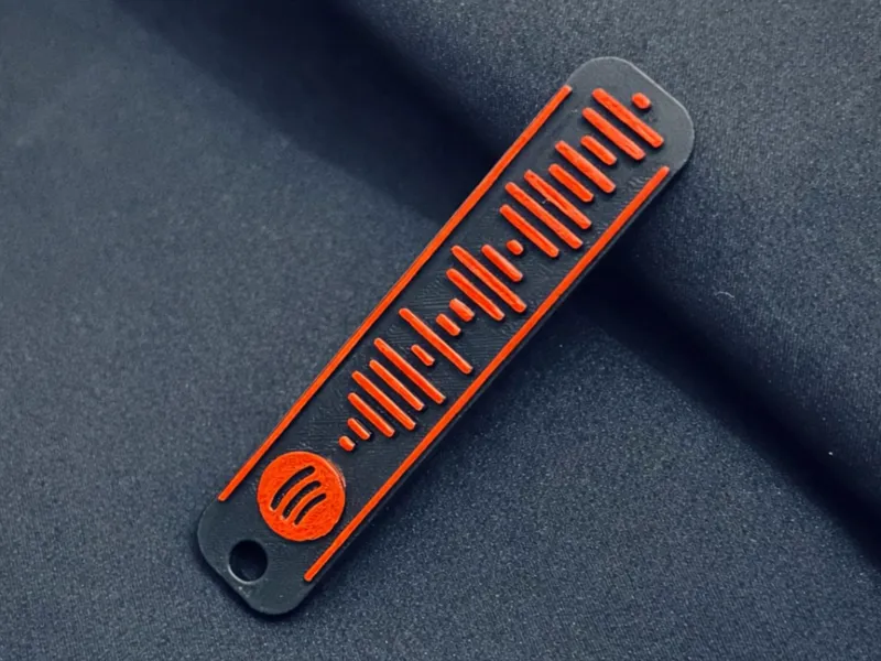 Stranger Things keychain Spotify code