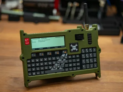 Rugged case for Hackaday Communicator Badge