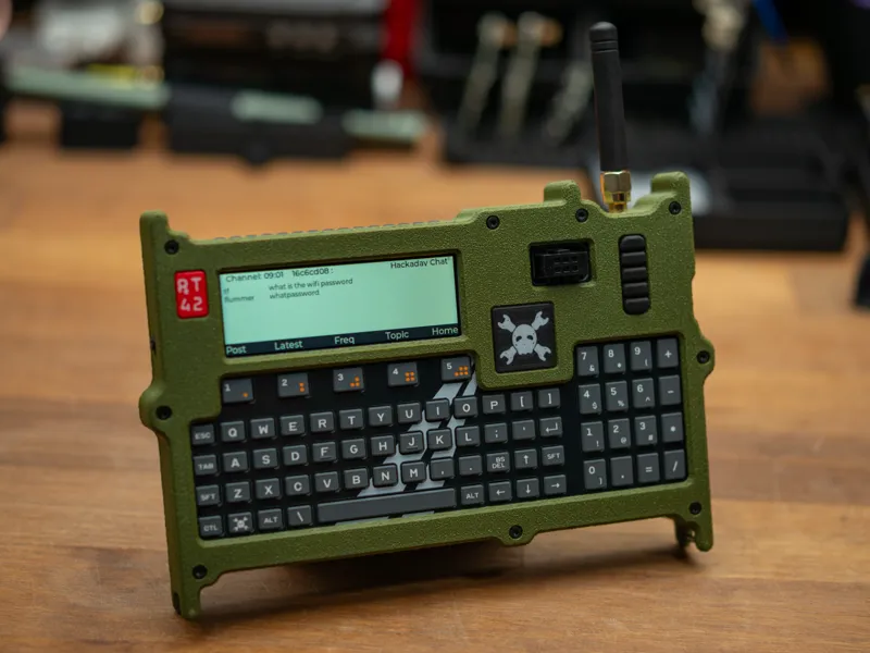 Rugged case for Hackaday Communicator Badge