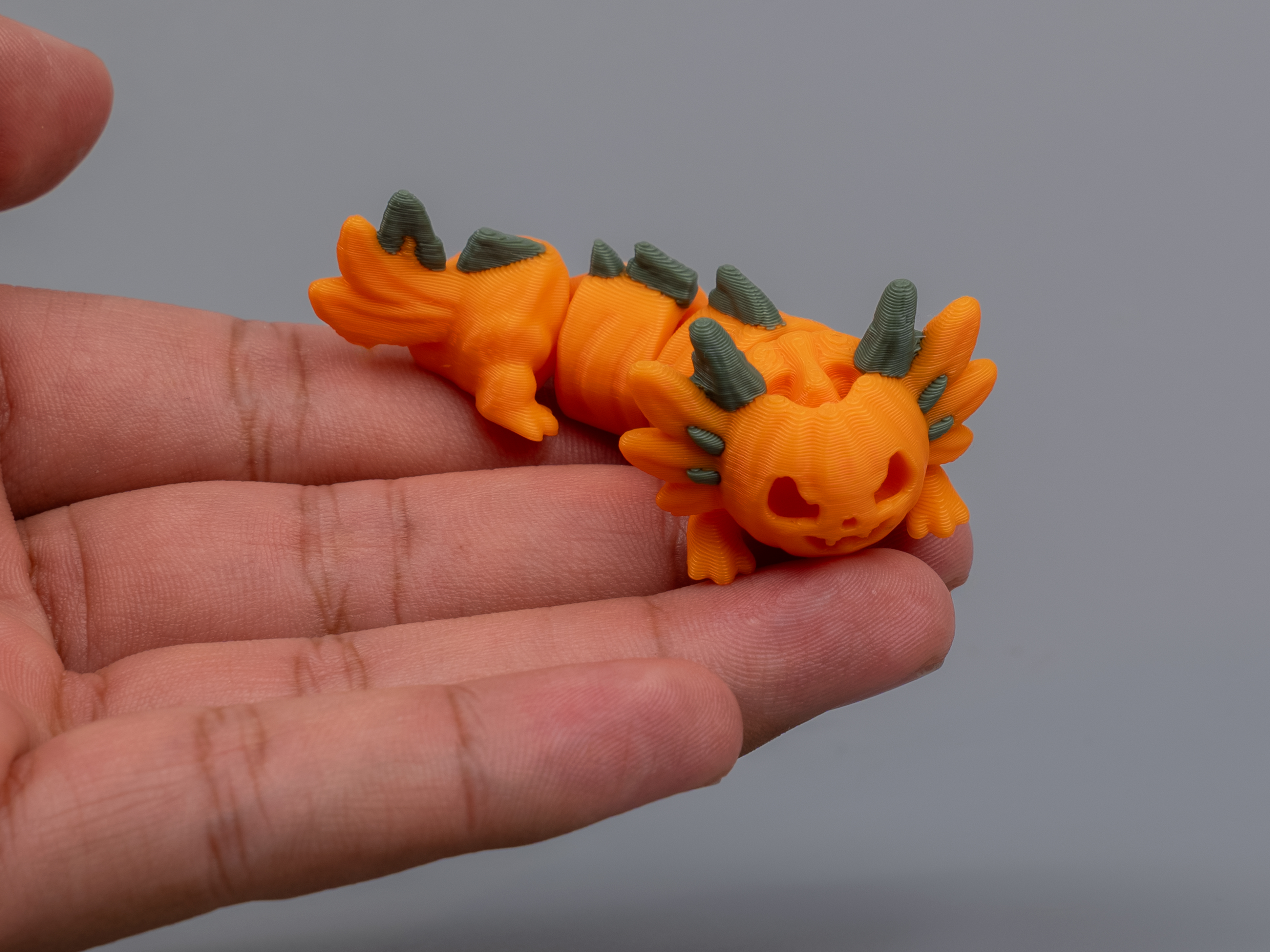 Pumpkin Axolotl – Articulated - 1
