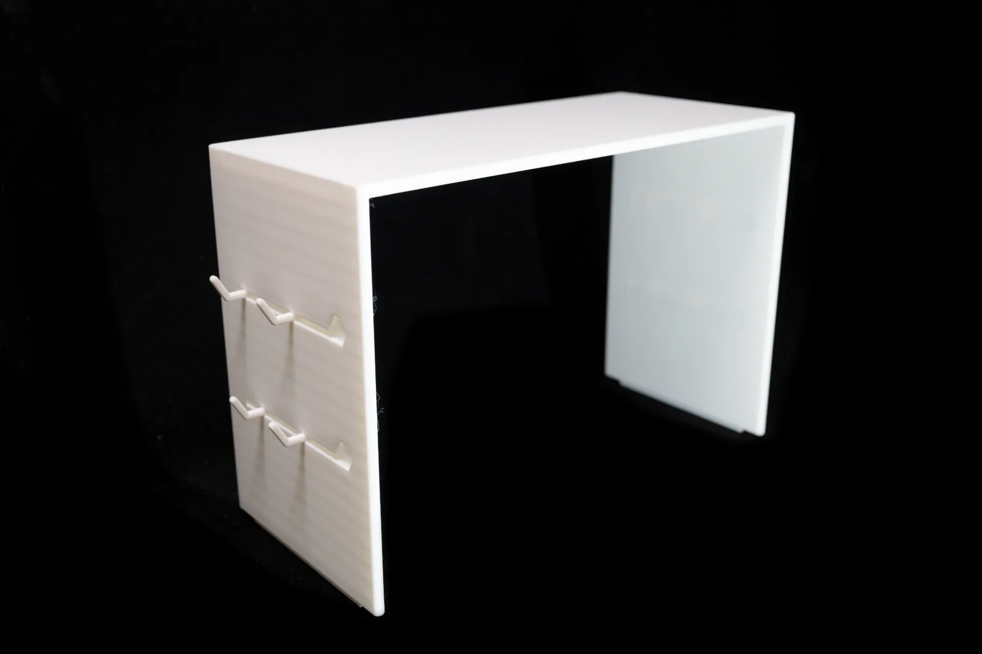 Miniatura 2 do modelo 3D 带挂钩的可堆叠收纳架