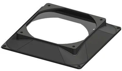 160mm to 120mm fan intake duct