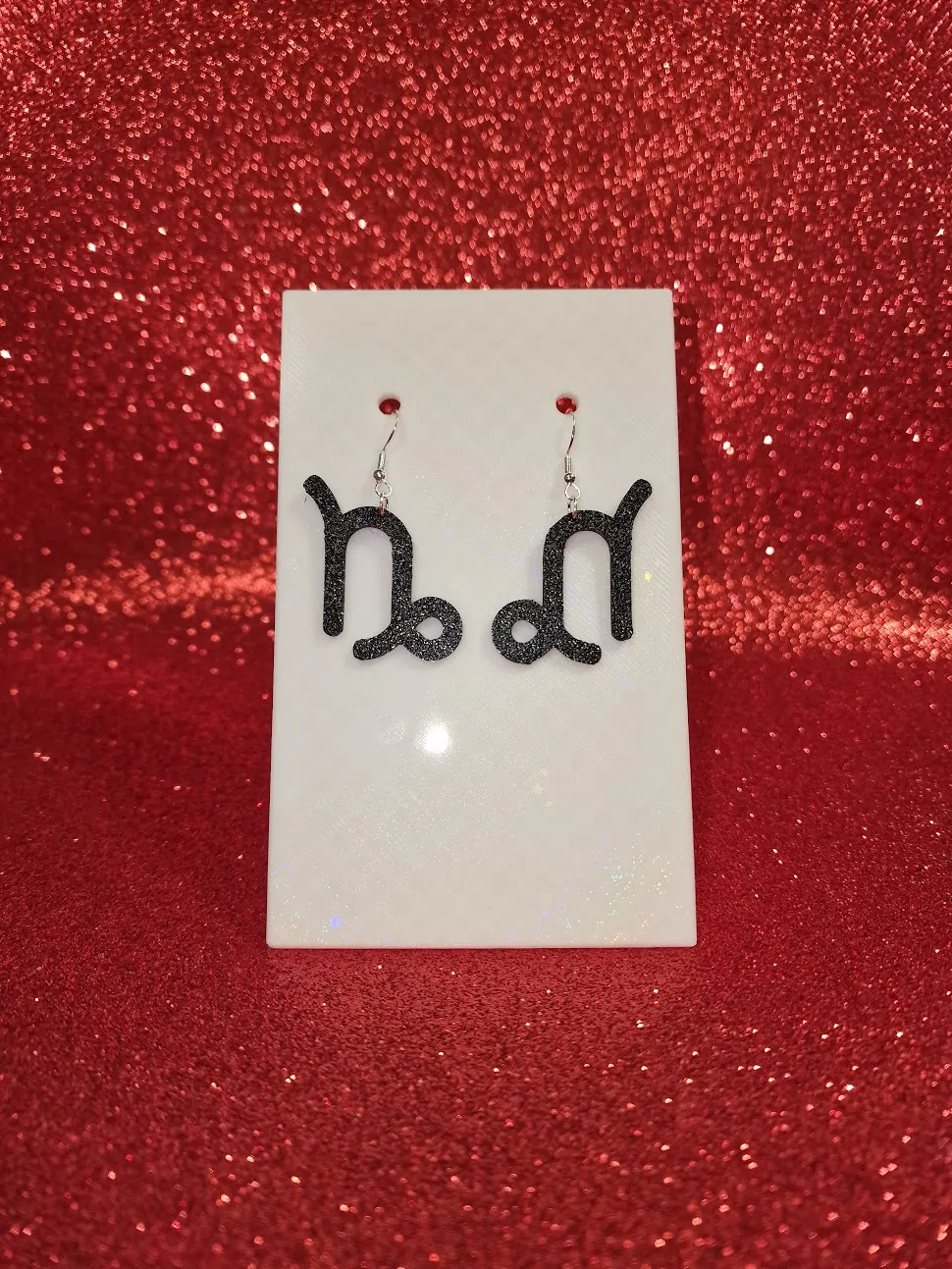 Capricorn earrings view 2