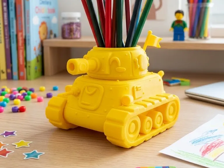Cute Tank Pen Holder  T-34 / SU-100
