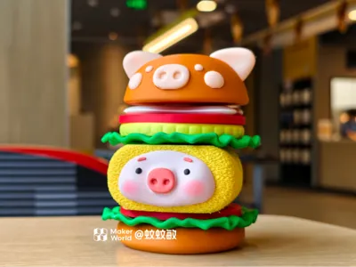 Fried Pork Cutlet Burger - Piggy McDonald's Series