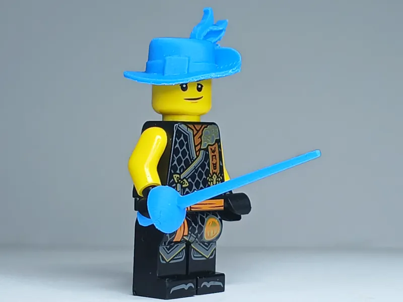Musketeer Saber and Hat Minifigure Brick