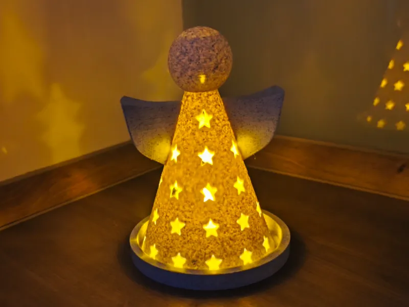 Christmas angel tea light candle