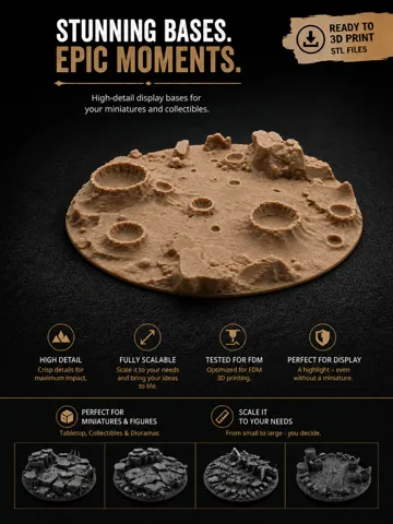 Escenografía en miniatura: Base|Terrain|Diorama - Lunar — vista de referencia 2