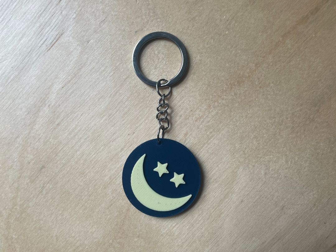 Portachiavi Luna & Stelle – Minimal