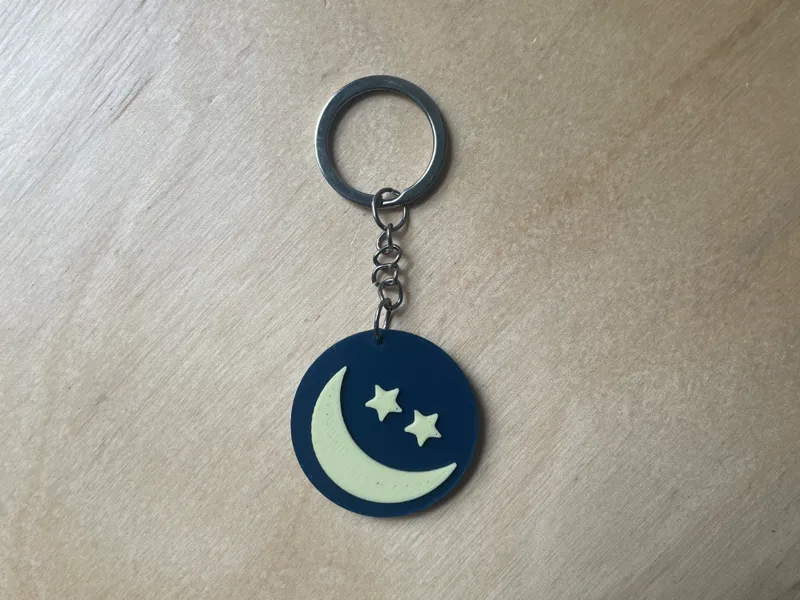 Portachiavi Luna & Stelle – Minimal