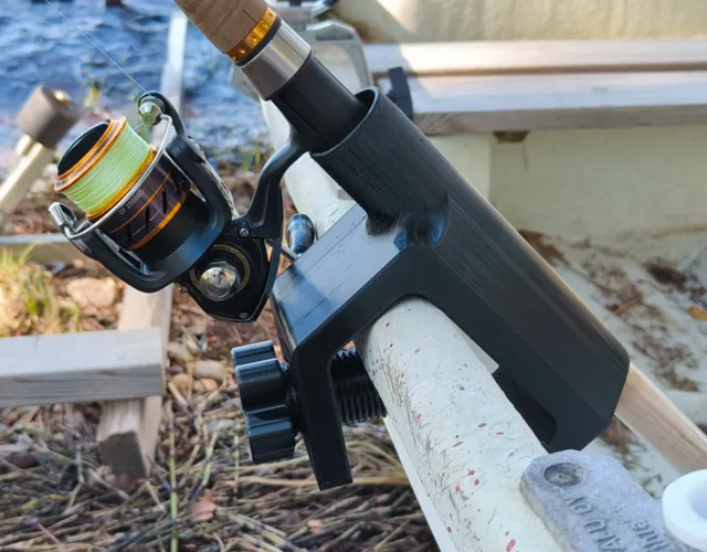 Fishing rod holder for boat