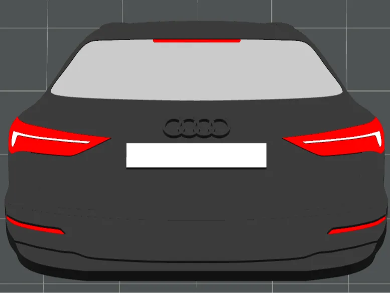 Audi Q3 - Customisable License Plate