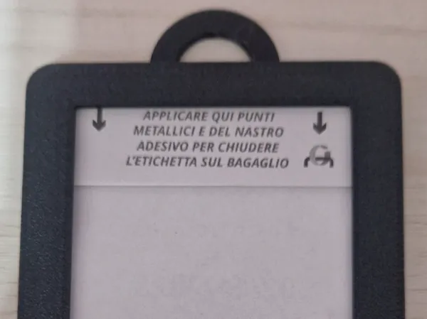 Étiquette de valise