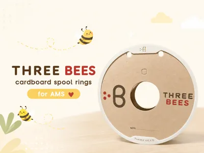 THREE BEES cardboard spool rings for AMS
