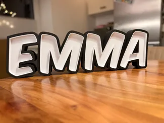 Emma LED Namenlampe Lightbox