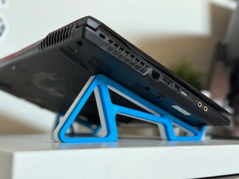 Laptop stand low angle