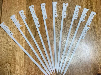 Vegetable marker stakes set of 10
