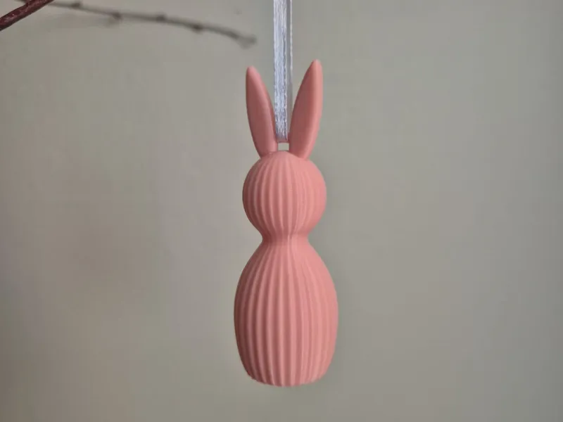 Minimalist Easter Bunny Ornaments