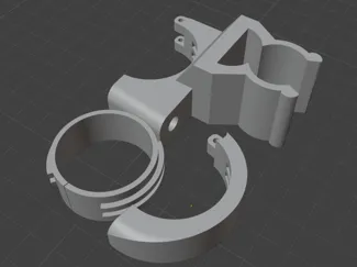 Mounting a headlamp on a bicycle handlebar