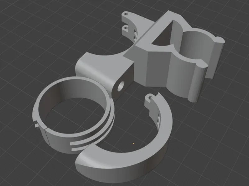 Mounting a headlamp on a bicycle handlebar