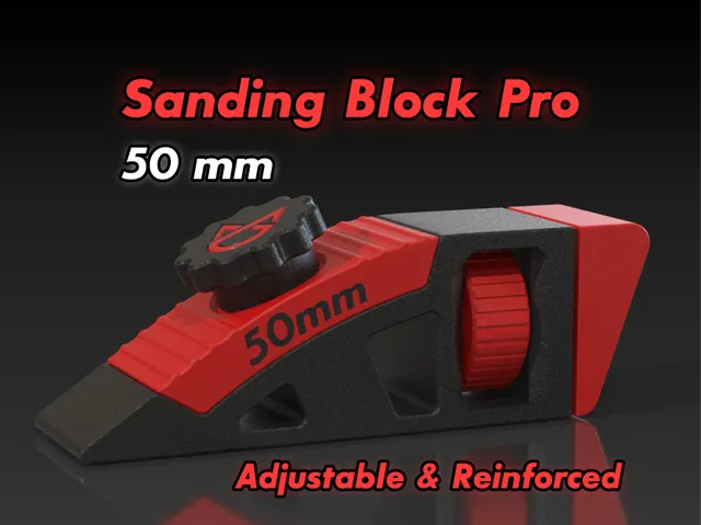 Sanding Block - Adjustable tensioner 50mm