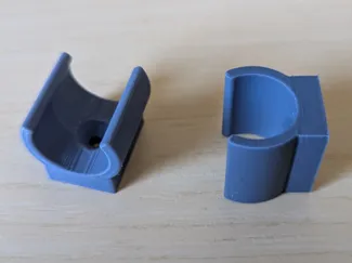 Pipe clip wall mount (15mm M3)