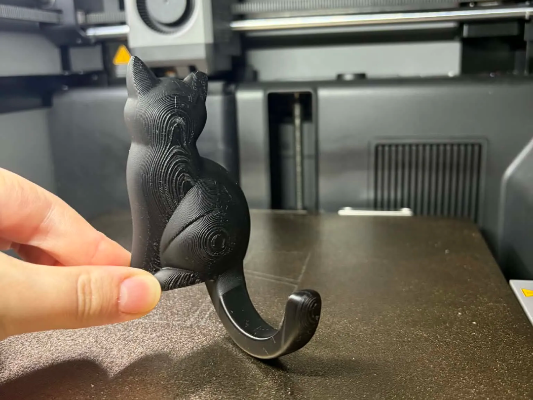 Minimalist Cat Wall Hook| Modern 3D Printed Holder