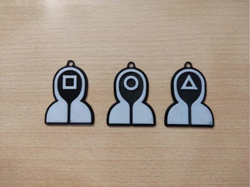 Squid Games Guards Keychains Set