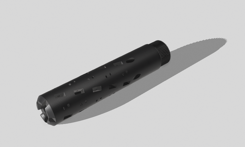 Miniatura 3 do modelo 3D 无五金_四线二十轴_软弹轴承管_通用/跳蚤专用