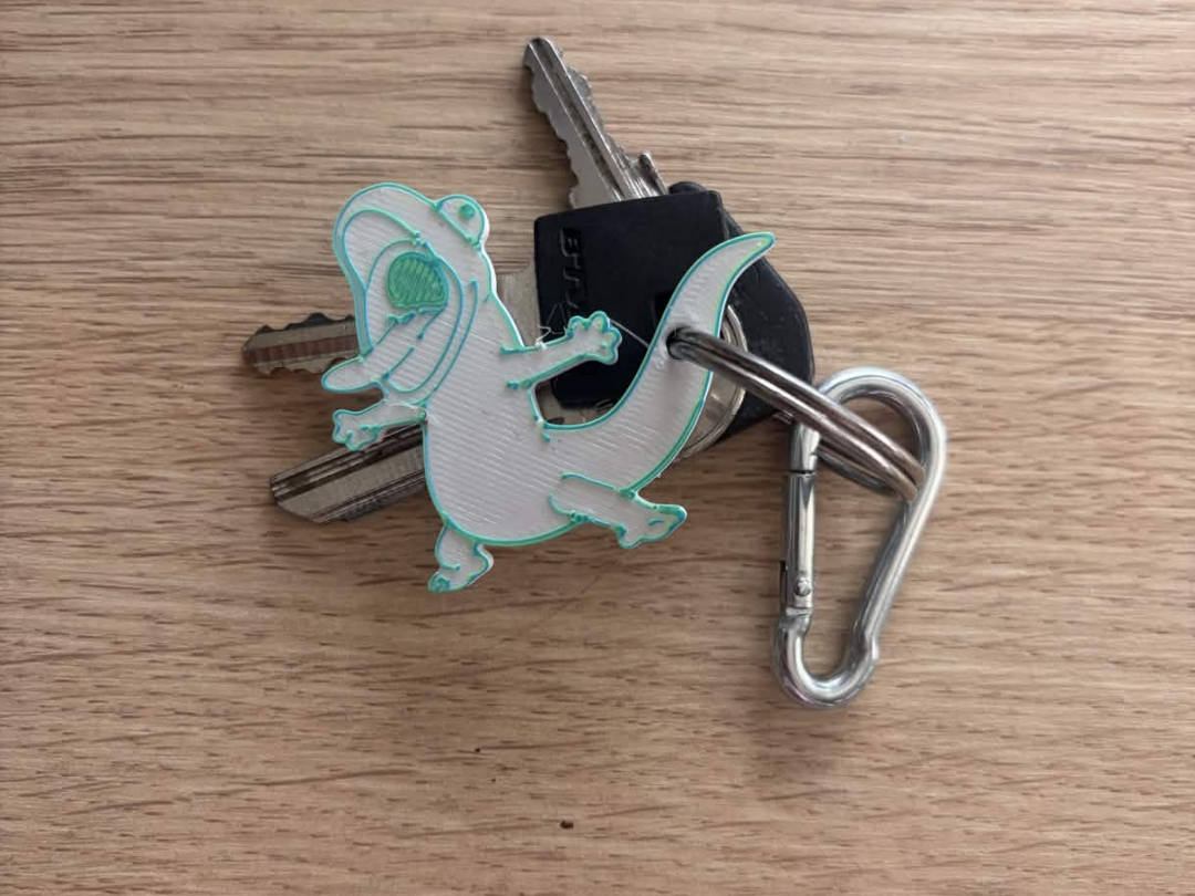 Lizard keychain - Hoppers - Tom Lizard Meme