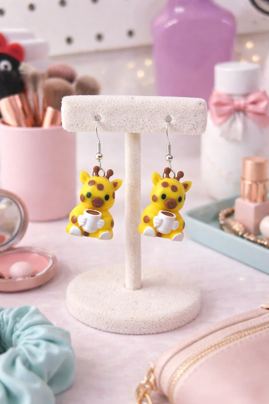 Tired Giraffe Earrings view 2