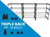 Triple Rack Components, Complete Kit - 54 Roll Storage