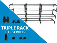 Triple Rack Components, Complete Kit - 54 Roll Storage