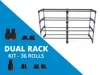 Dual Rack Components, Complete Kit - 36 Roll Storage