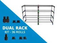Dual Rack Components, Complete Kit - 36 Roll Storage