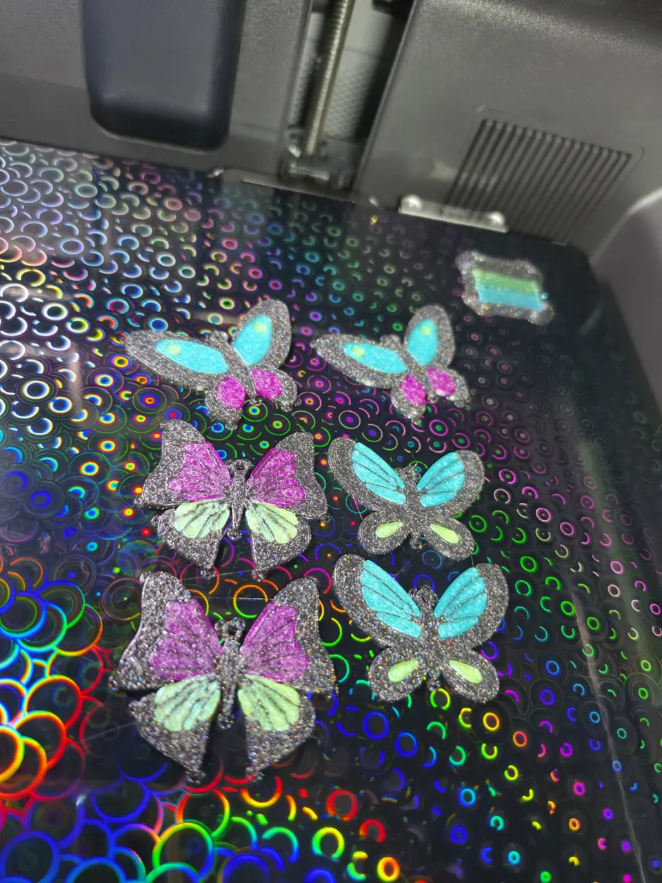 Butterfly earrings view 2