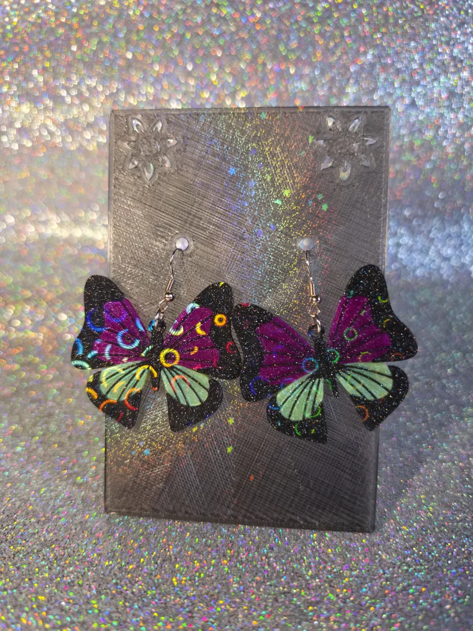 Butterfly earrings view 4