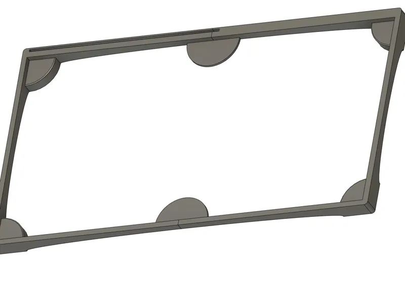 Tischkamin Unterbau 180x350 mit Abdeckblech halter