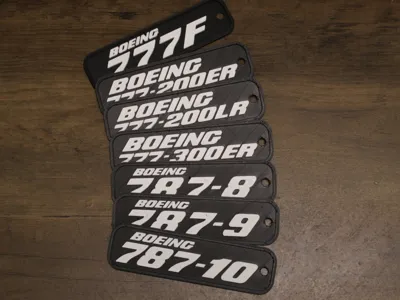 Boeing 777 & 787 Series Keychains