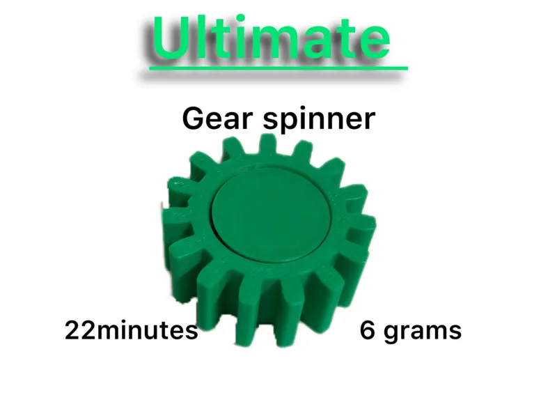 Gear fidget spinner