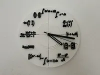 clock body – 0.08mm layer, 2 walls, 15% infill