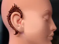 Bijou d'oreille écailles de dragon (ear cuff) — photo 1