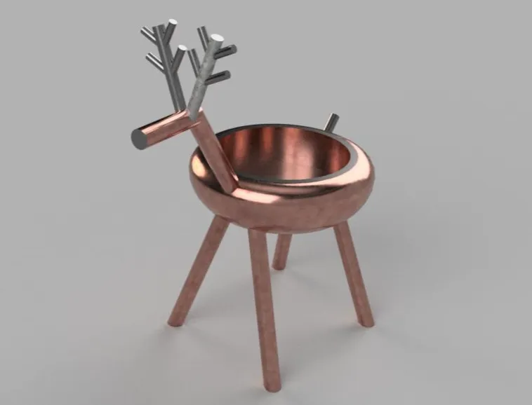 Christmas Deer Candle Holder