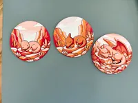 All Three Coasters  0.2mm layer, 3 walls, 100% infill
